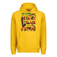 Lemon Say it now! say it loud! i'm black and i'm proud Premium Hoodie - FaDigitalArtStudio