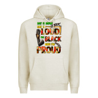 Oatmeal Heather Say it now! say it loud! i'm black and i'm proud Premium Hoodie - FaDigitalArtStudio