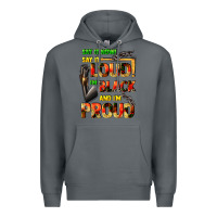 Rock Say it now! say it loud! i'm black and i'm proud Premium Hoodie - FaDigitalArtStudio