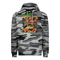 Slate Camo Say it now! say it loud! i'm black and i'm proud Premium Hoodie - FaDigitalArtStudio