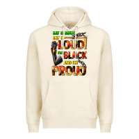 Tofu Say it now! say it loud! i'm black and i'm proud Premium Hoodie - FaDigitalArtStudio