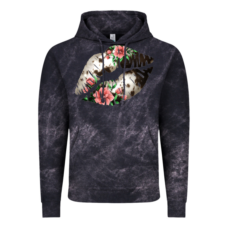 Cowhide And Flowers Lips Vintage Hoodie by Bettercallsaul | Teevron