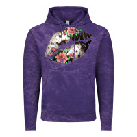 Cloud Purple Cowhide And Flowers Lips Vintage Hoodie - Bettercallsaul