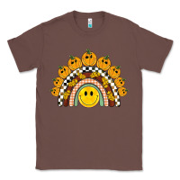 Chestnut fall smiley face groovy rainbow Classic Tee - BarkalooDesign