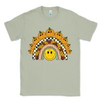 Matcha fall smiley face groovy rainbow Classic Tee - BarkalooDesign