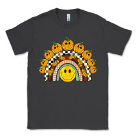 Smoke fall smiley face groovy rainbow Classic Tee - BarkalooDesign