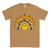 Toasted Coconut fall smiley face groovy rainbow Classic Tee - BarkalooDesign