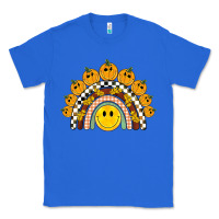 True Royal fall smiley face groovy rainbow Classic Tee - BarkalooDesign