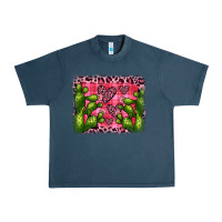 Midnight Navy valentine's day cactus background Urban Heavy Tee - JahusDesignShop