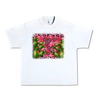 White valentine's day cactus background Urban Heavy Tee - JahusDesignShop