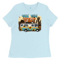 Baby Blue wild wild west Ladies Tee - NancyCooperArtShop