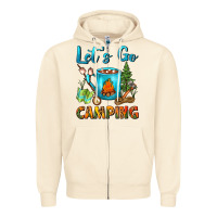 Sandshell Let's Go Camping Coffee Mug Zipper Hoodie - FaDigitalArtStudio