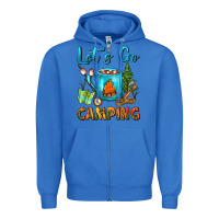 True Royal Let's Go Camping Coffee Mug Zipper Hoodie - FaDigitalArtStudio