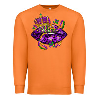 Mardi Gras Lips Premium Sweatshirt | Teevron