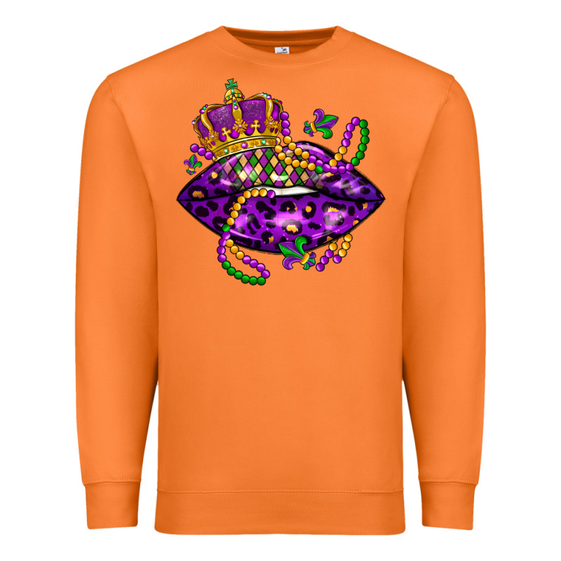 Mardi Gras Lips Premium Sweatshirt by LillyAllenDesigns | Teevron