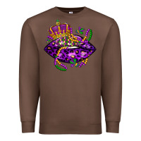 Chestnut mardi gras lips Premium Sweatshirt - LillyAllenDesigns