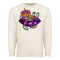 Sandshell mardi gras lips Premium Sweatshirt - LillyAllenDesigns