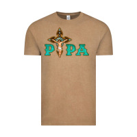 Vintage Coffee Papa Jesus with Cross Vintage Tee - Bettercallsaul