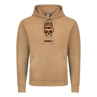 Vintage Camel Brown Glitter, Western Vintage Patterned Mom Skull Vintage Hoodie - Bettercallsaul