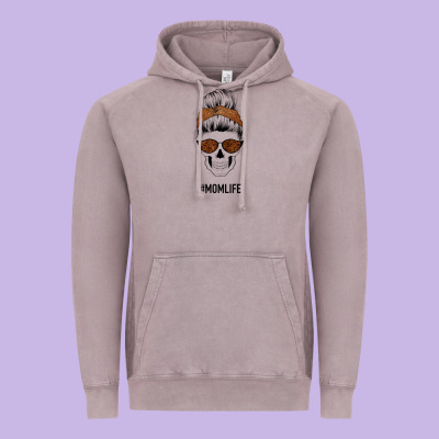 Brown Glitter, Western Vintage Patterned Mom Skull Vintage Hoodie Designed By Bettercallsaul