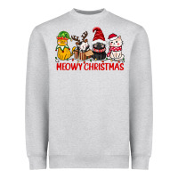 Meowy Christmas Heavyweight Sweatshirt | Teevron