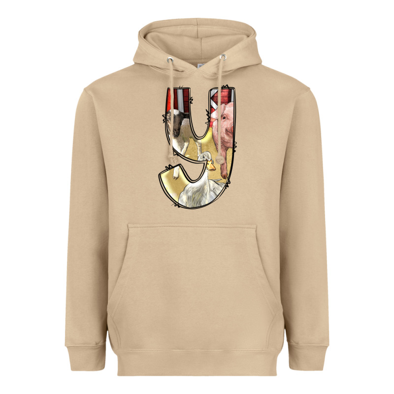 Farm Life Alphabet Lowercase Letters Y Heavyweight Hoodie by BundleAndBundleShop | Teevron