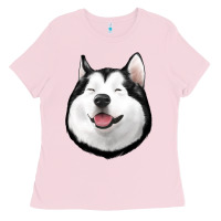 Bubblegum Pink Husky Ladies Tee - Jasminsmagicworld