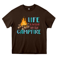 Life Is Better By The Campfire Heavy Core Tee | Teevron