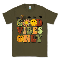 Army Green halloween good vibes only Classic Tee - BarkalooDesign
