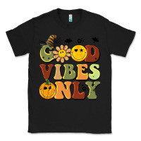 Black halloween good vibes only Classic Tee - BarkalooDesign