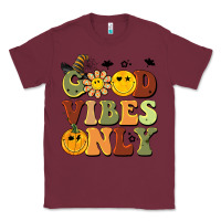 Burgundy halloween good vibes only Classic Tee - BarkalooDesign