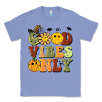Colony Blue halloween good vibes only Classic Tee - BarkalooDesign