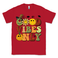 Red halloween good vibes only Classic Tee - BarkalooDesign