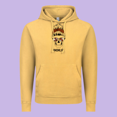 Western Brown Glitter Cowhide Patterned Mom Skull Vintage Hoodie Designed By Bettercallsaul