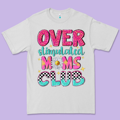Over Stimulated Moms Club Premium Tee Designed By Nancycooperartshop