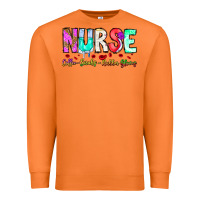 Carrot Nurse Coffee Scrubs Rubber Gloves Premium Sweatshirt - CowhideDigitalArt