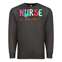 Smoke Nurse Coffee Scrubs Rubber Gloves Premium Sweatshirt - CowhideDigitalArt