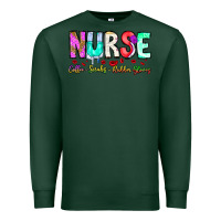 Sports Green Nurse Coffee Scrubs Rubber Gloves Premium Sweatshirt - CowhideDigitalArt
