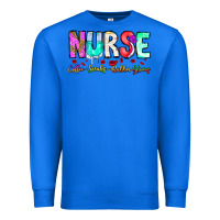 True Royal Nurse Coffee Scrubs Rubber Gloves Premium Sweatshirt - CowhideDigitalArt