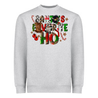 Heather Grey santas favorite ho Heavyweight Sweatshirt - CowGirlArtShop