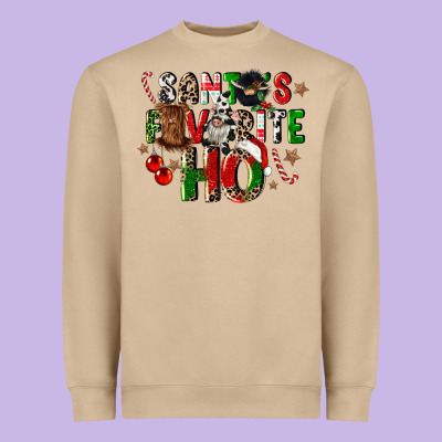 Santas Favorite Ho Heavyweight Sweatshirt Designed By Cowgirlartshop