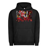 Pigment Black red black grey white love my tribe indian headdres Urban Hoodie - Artiststas
