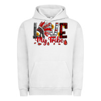 Pigment Lunar Rock red black grey white love my tribe indian headdres Urban Hoodie - Artiststas