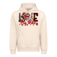 Sandshell red black grey white love my tribe indian headdres Urban Hoodie - Artiststas