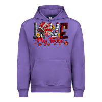 Tulip red black grey white love my tribe indian headdres Urban Hoodie - Artiststas