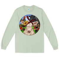Matcha Christmas Charolais Calf Black Angus Bull And Roos Long Sleeve Tee - RanaPortraitStore