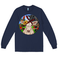 Christmas Charolais Calf Black Angus Bull And Roos Long Sleeve Tee | Teevron