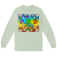 Matcha LGBTQ+ proud ally with daisy Long Sleeve Tee - NancyCooperArtShop
