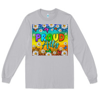 Moon Dust LGBTQ+ proud ally with daisy Long Sleeve Tee - NancyCooperArtShop