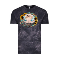 Cloud Black Hedgehog with Sunflower Vintage Tee - Bettercallsaul